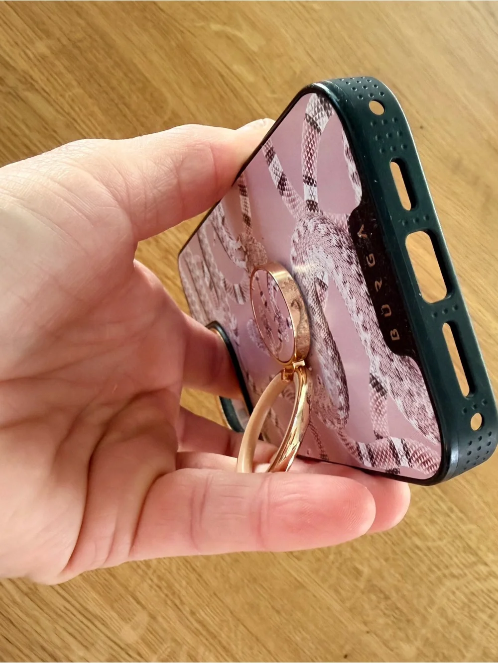 burga iphone 15 pro Phone Case with Ring Holder